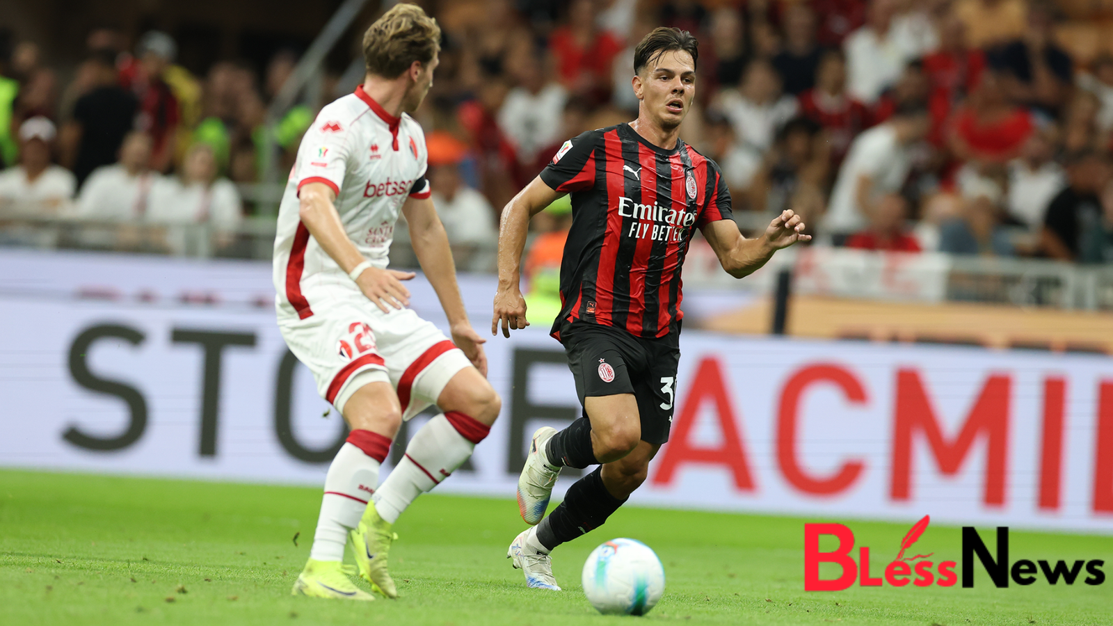 AC milan vs SSC Bari Timeline