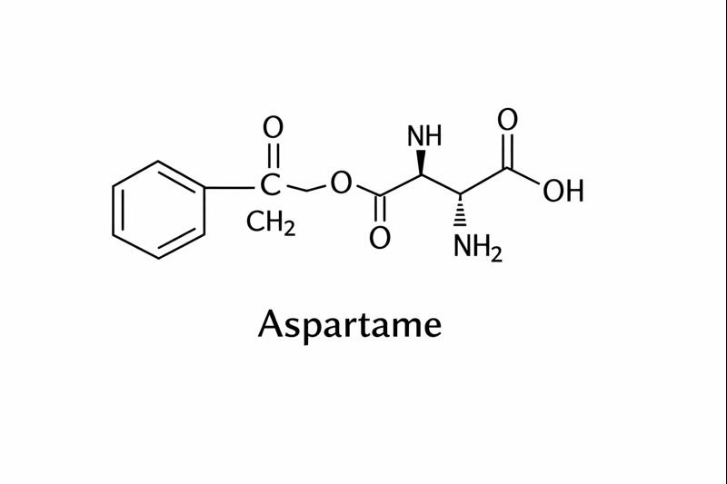 stracture molecule formula Aspartame